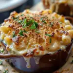 French onion soup mac & cheese