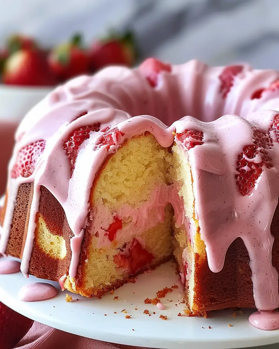 Strawberry Milkshake Pound Cake Recipe: Indulgent Delight at Home