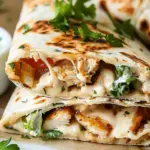 Cheesy Garlic Chicken Wraps