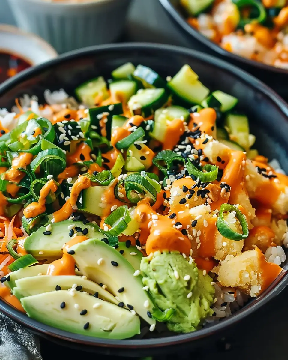 Vegetarian Crunchy Roll Bowls: Easy and Delicious Homemade Delight