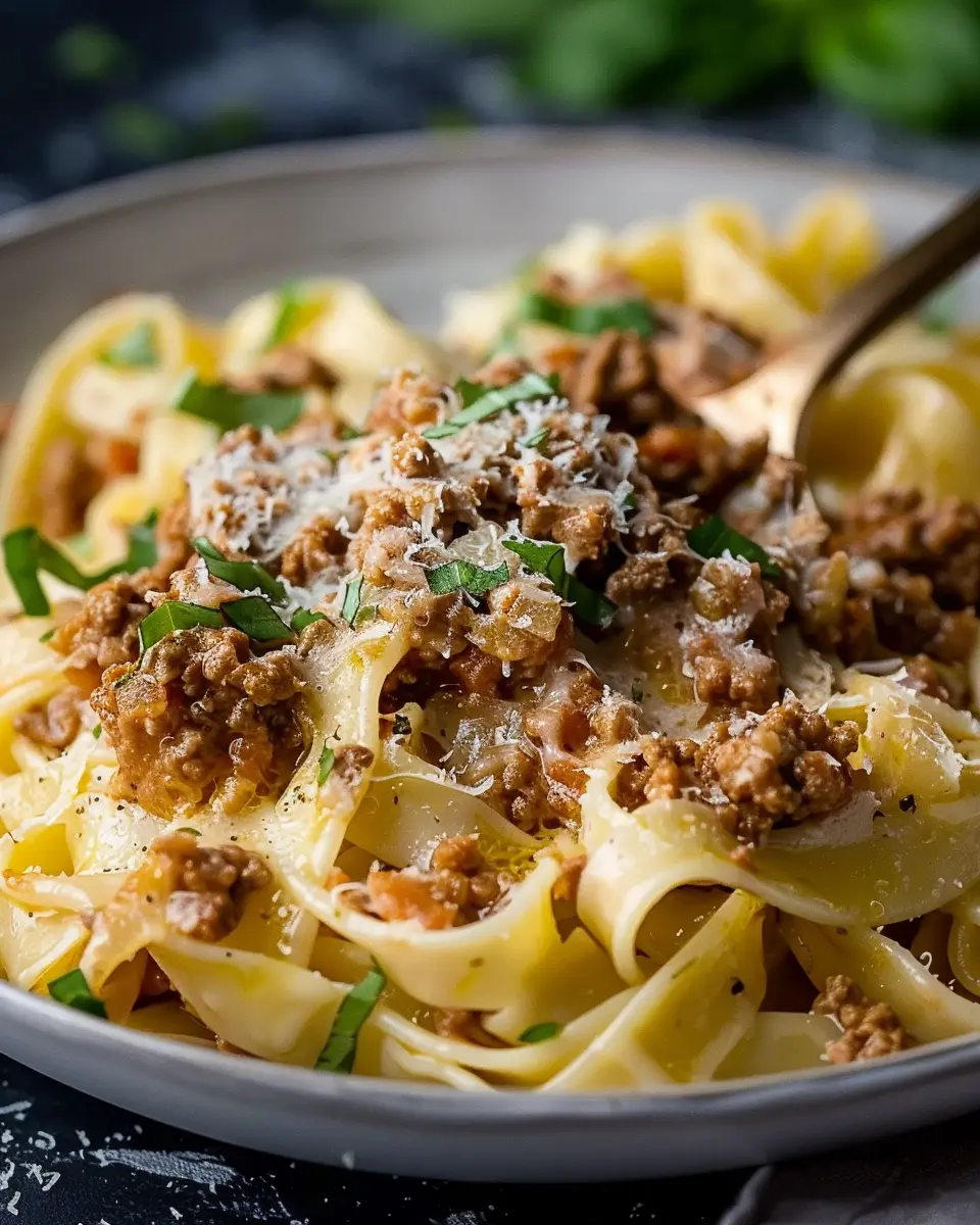 White Bolognese Sauce: Easy and Indulgent Turkey Bacon Recipe
