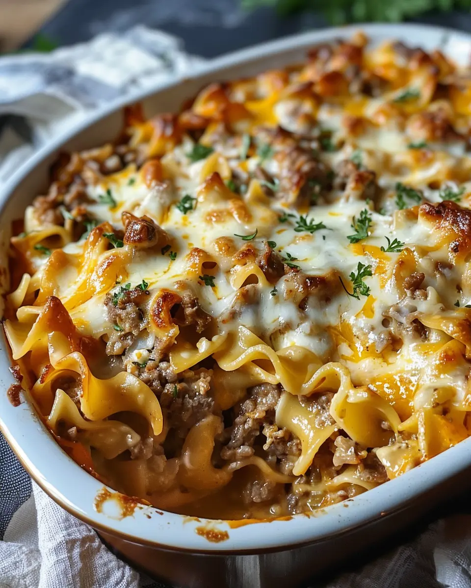 Sour Cream Beef Noodle Casserole: Easy Comfort Food Delight