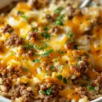 Cheesy Ground Beef and Rice Casserole