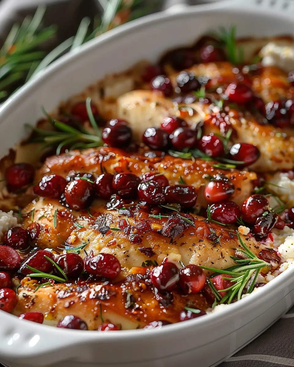 Honey Cranberry Chicken Bake: Easy Ricotta Delight for Dinner