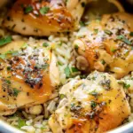 Slow Cooker Lemon Herb Chicken and Rice