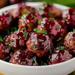 Quick Christmas Cranberry Meatballs