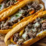 Ground Beef Philly Cheesesteaks
