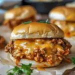 Cajun Chicken Sloppy Joes with Creamy Cheese Sauce