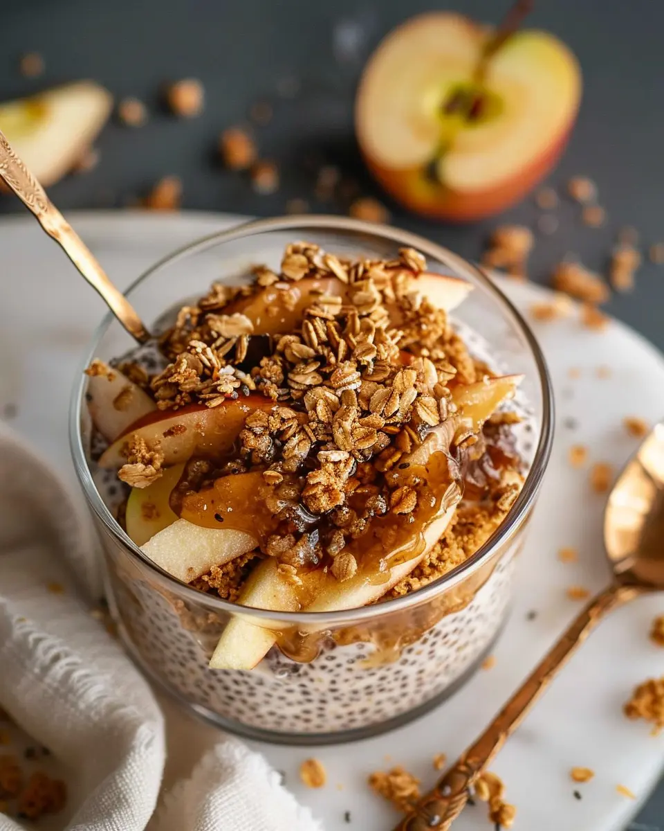 Apple Crumble Chia Pudding: A Wholesome, Indulgent Delight