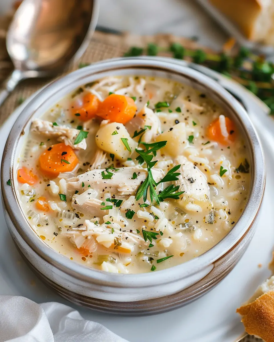 Creamy Chicken and Rice Soup: The Best Comfort Food Recipe