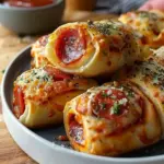 High Protein Pepperoni Pizza Rolls