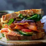 3-Ingredient Salmon & Veggie Sandwich