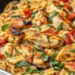 Creamy Tuscan Chicken Orzo