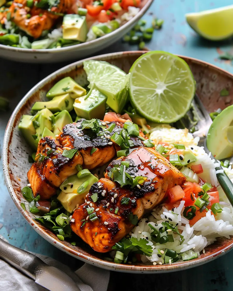 Spicy Chipotle Honey Salmon Bowls: Easy and Flavorful Delight