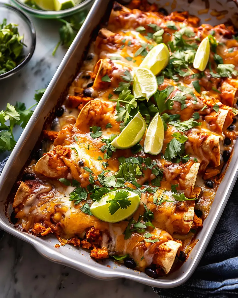 Crispy Black Bean Sweet Potato Enchiladas: The Best Comfort Meal