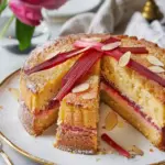 Lemon-Almond Cake with Roasted Rhubarb