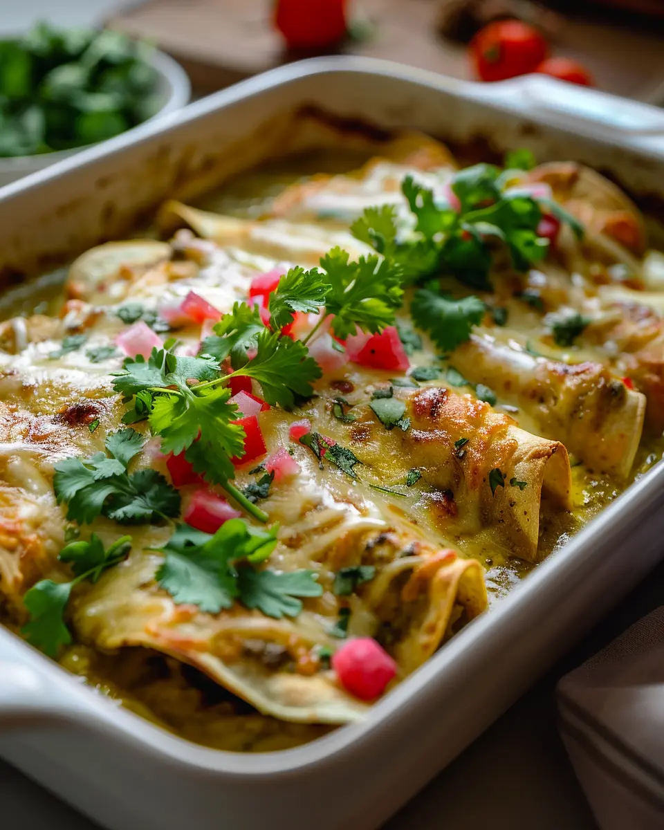 Plant-based potato green chili enchiladas: Easy and Delicious Recipe
