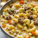Macaroni Cheeseburger Soup