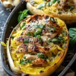 Garlic Chicken Spaghetti Squash