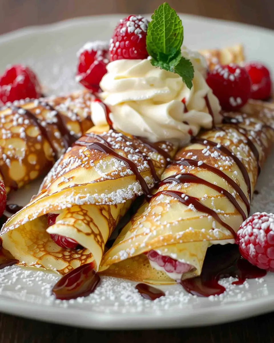 Raspberry Vanilla Cream Crepes: The Best Sweet Indulgence at Home