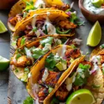 Crispy Chipotle Chicken Tacos with Cilantro Lime Ranch