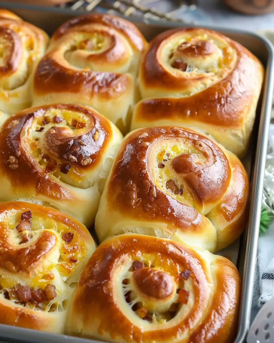 Breakfast Rolls: Easy Turkey Bacon and Chicken Ham Delights