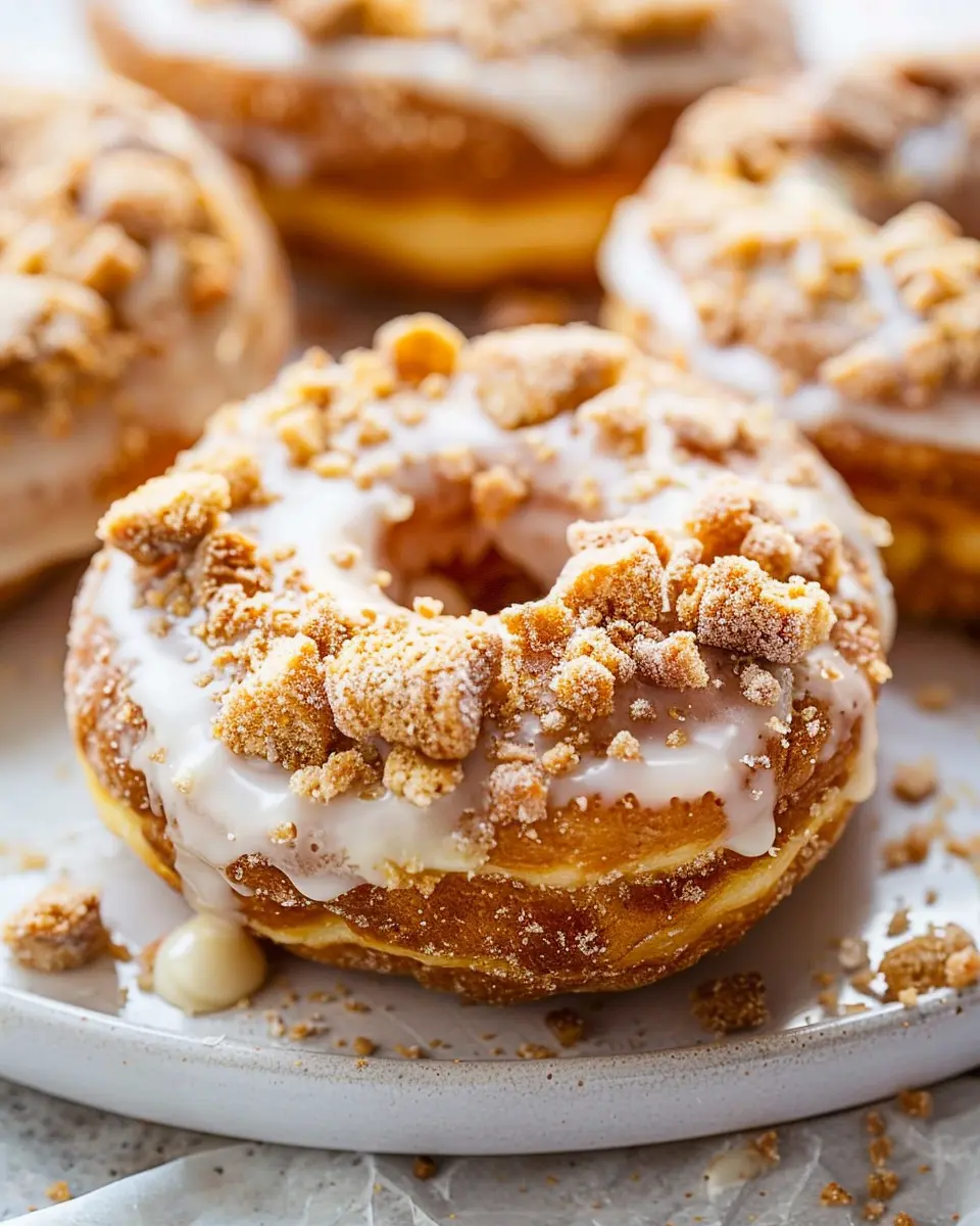 Coffee Cake Donuts: Easy Recipe with Vanilla Glaze Delight