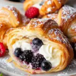 Berries and Cream Filled Croissants