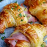 Baked Ham and Cheese Croissants