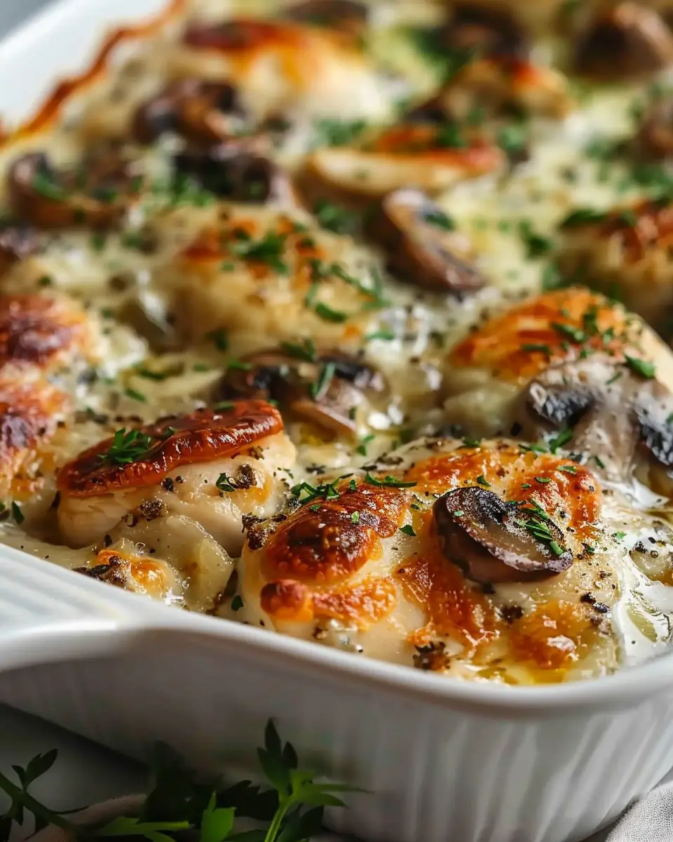 Keto Garlic Mushroom Chicken Casserole: A Delightful Comfort Meal