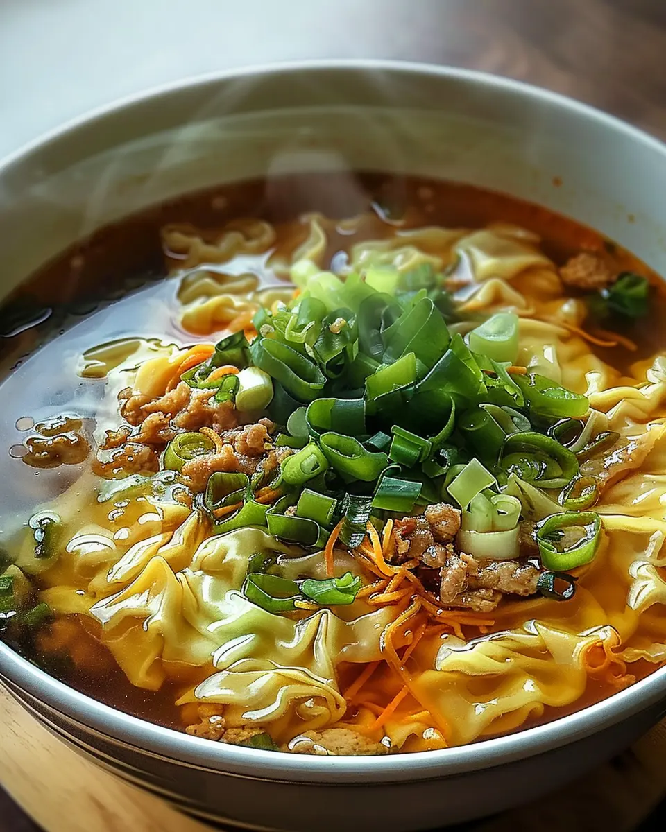 Egg Roll Soup Pot: Easy Comfort Food with Turkey Bacon and Chicken Ham