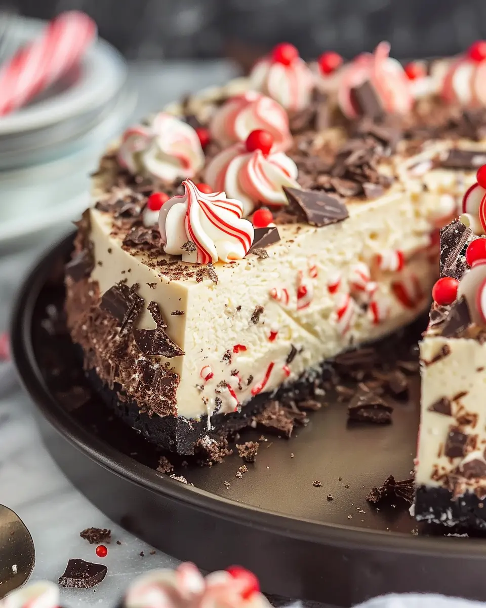 Festive Peppermint Bark Cheesecake: An Easy Holiday Delight