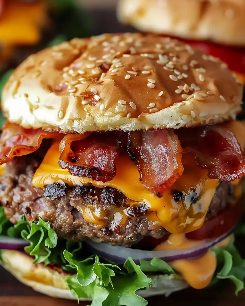 Crack Burgers: Juicy Turkey Bacon and Chicken Ham Delight