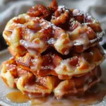 Apple Fritter Waffle Donuts